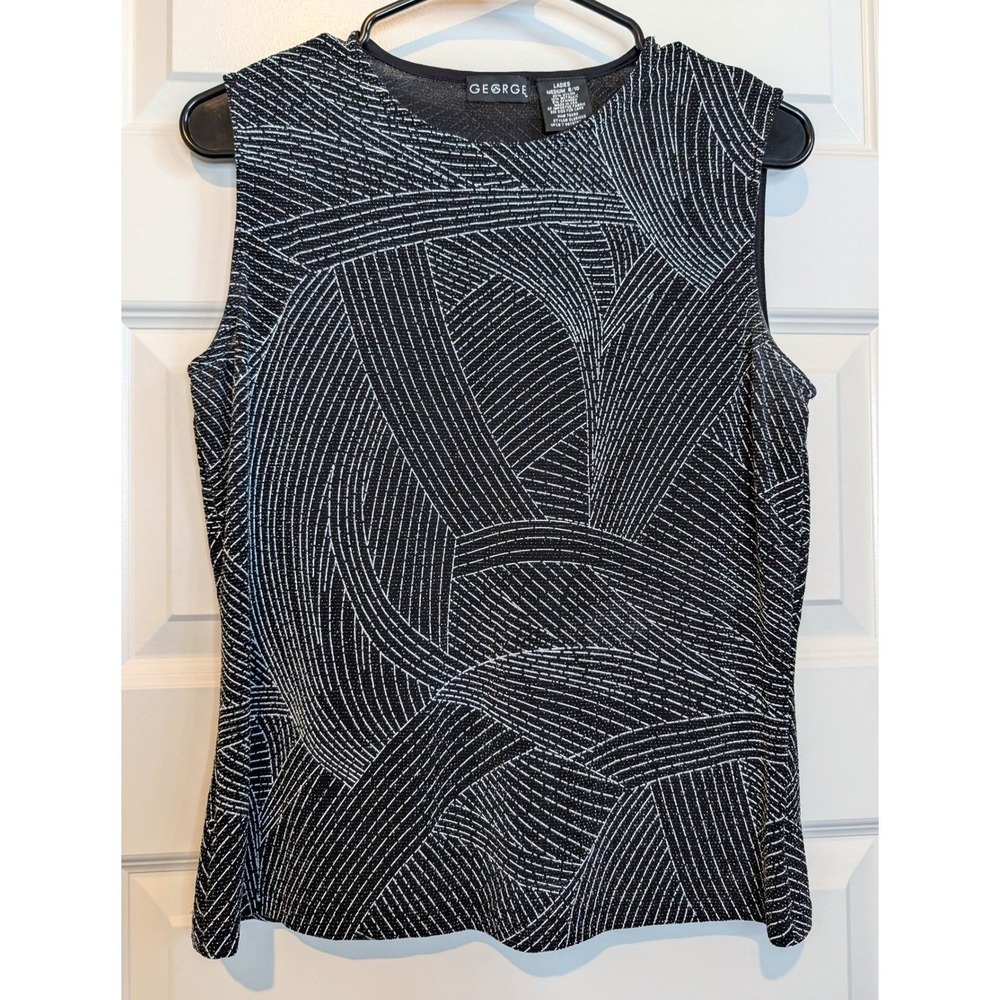 Vintage‎ George Metallic Geometric Tank Top